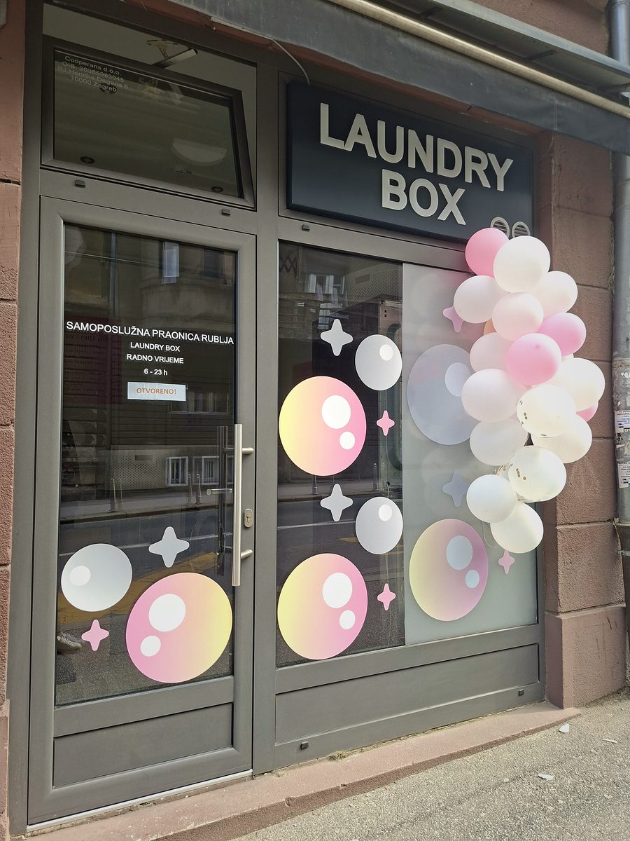 Laundry Box storefront, Henrika Degena 6, Zagreb